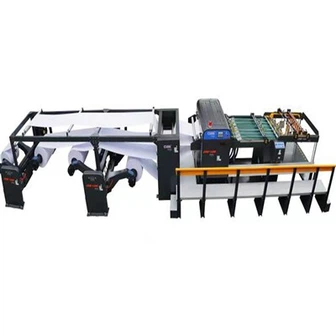 Mesin Pemotong Pisau Putar Ganda dengan Kontrol Servo